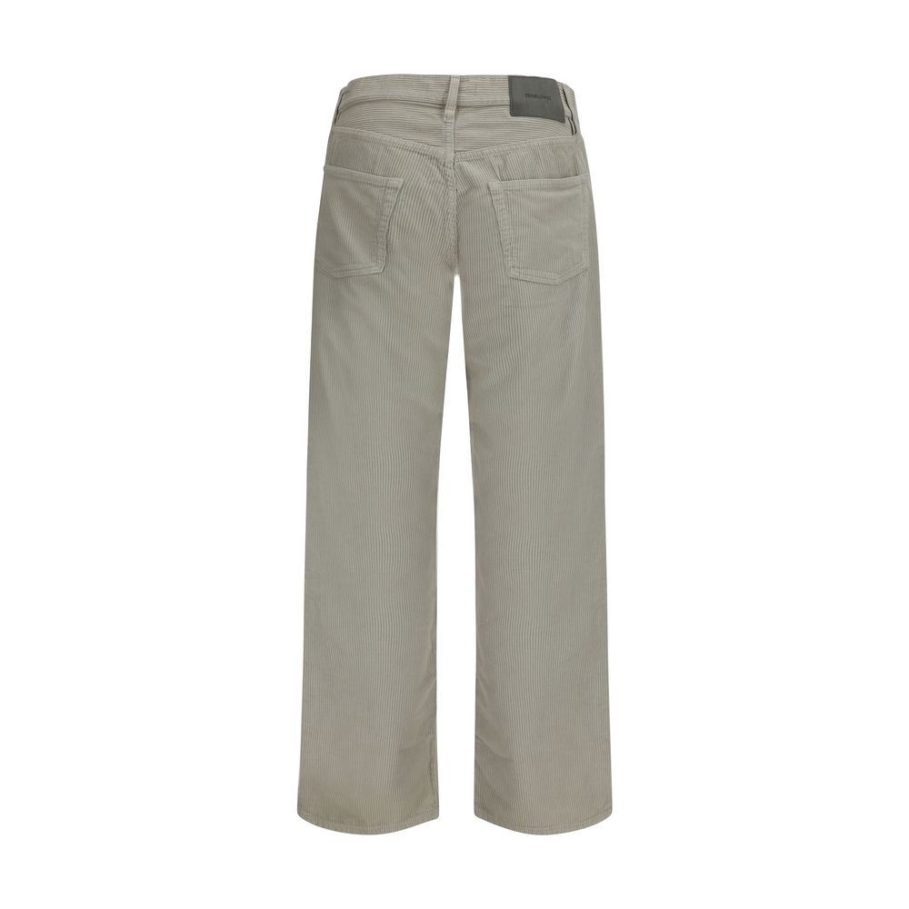Sunflower Gray Cotton Casual Pants