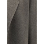 The Row Gray Cashmere Full-Length Jacket