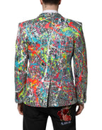 Dolce & Gabbana Multicolor SICILIA 2 Buttons Jacket Suit