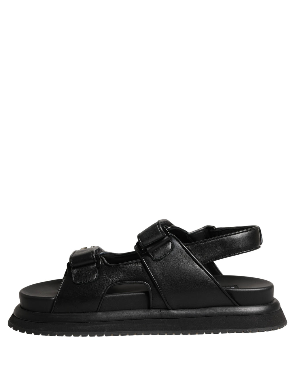 Dolce & Gabbana Black DG Logo Sandals Flats Slippers Shoes