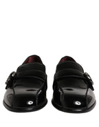 Dolce & Gabbana Black Patent Leather Men Loafers Shoes