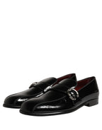 Dolce & Gabbana Black Patent Leather Men Loafers Shoes