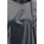 Agolde Black Recycled Leather Shirt