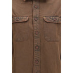 Deperlu Brown Denim Shirt