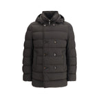 MooRER Black Polyamide Full-Length Jacket