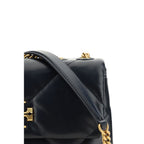 Tory Burch Black Lamb Ovis Aries Shoulder Bag