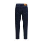 PT Torino Blue Cotton Tapered Jeans