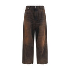 PDF Channel Brown Cotton Jeans Denim