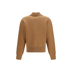 Ami Paris Brown Wool Oves Aries Cardigan