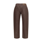 Jacquemus Brown Polyester Straight-Leg Jeans
