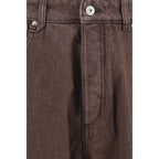 Jacquemus Brown Polyester Straight-Leg Jeans