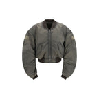 Rick Owens Gray Nylon Bomber