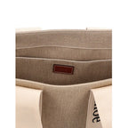 Chloé Beige Linen Tote Bag