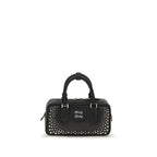 Miu Miu Black Calf Leather Bos Taurus Handbag