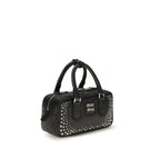 Miu Miu Black Calf Leather Bos Taurus Handbag