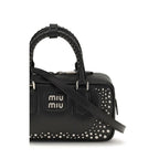 Miu Miu Black Calf Leather Bos Taurus Handbag