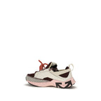 Off-White Multicolor Polyester Athletic Sneakers