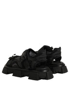 Dolce & Gabbana Black Logo Detailed Men Chunky Sandals Shoes