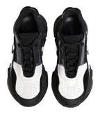 Dolce & Gabbana White Black Logo Airmaster Men Sneakers Shoes