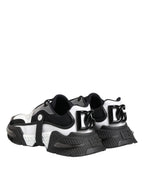 Dolce & Gabbana White Black Logo Airmaster Men Sneakers Shoes
