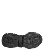 Dolce & Gabbana White Black Logo Airmaster Men Sneakers Shoes