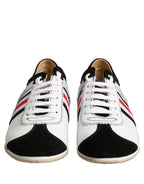 Dolce & Gabbana White Leather Japan Low Top Sneakers Shoes