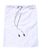 Dolce & Gabbana White DG Logo Men Drawstring Shorts Swimwear