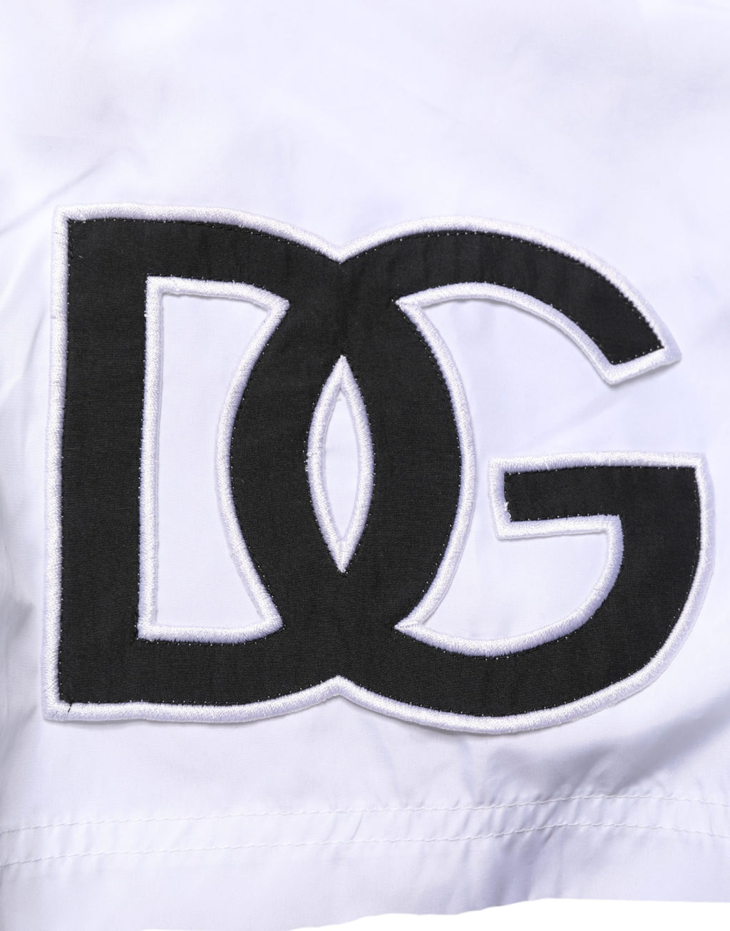 Dolce & Gabbana White DG Logo Men Drawstring Shorts Swimwear