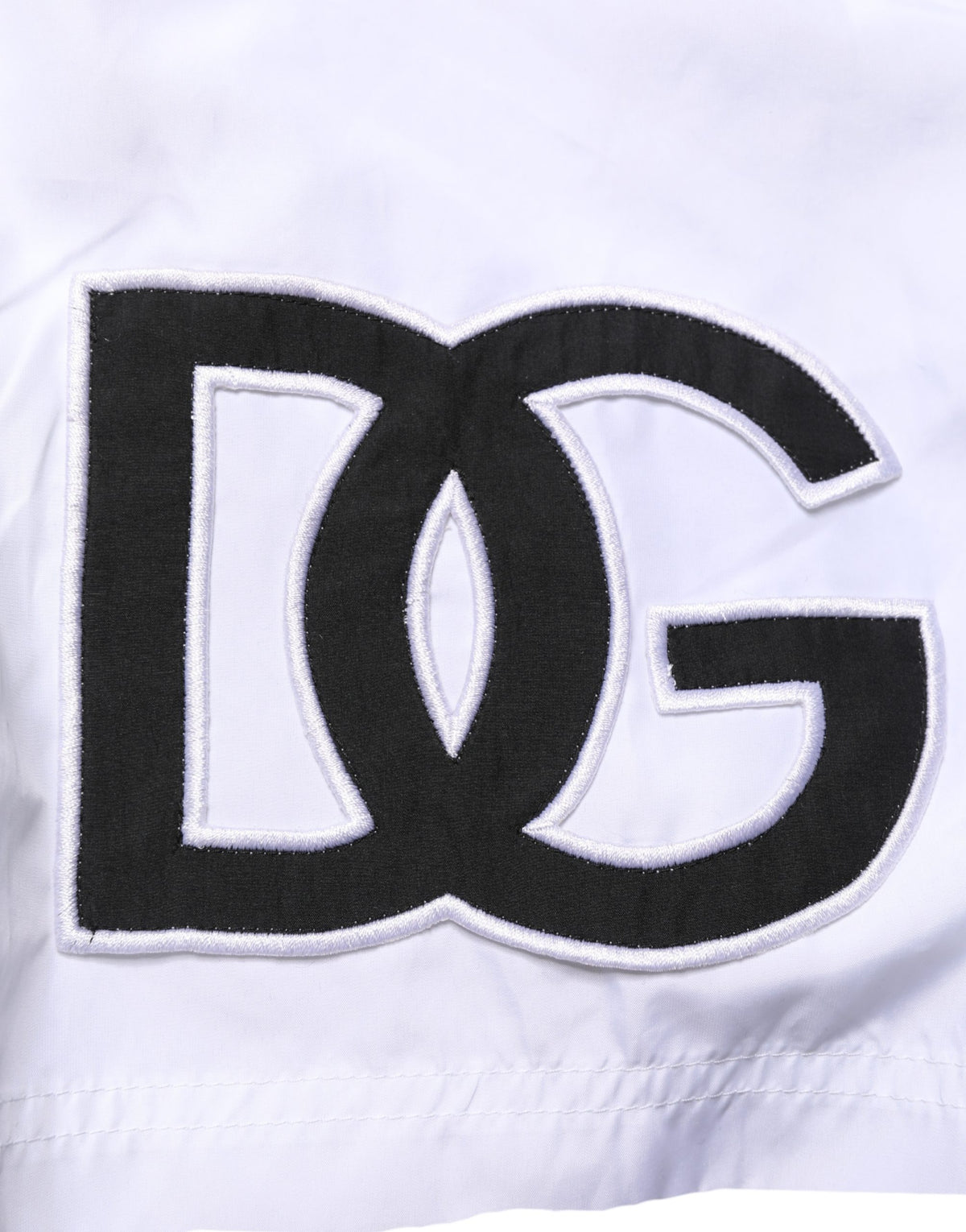 Dolce & Gabbana White DG Logo Men Drawstring Shorts Swimwear