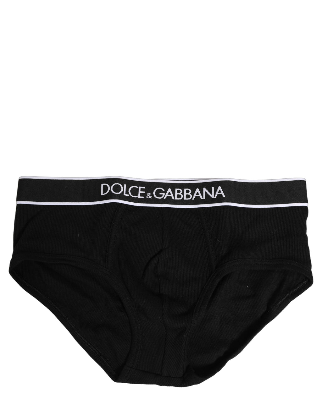 Dolce & Gabbana Black Logo Cotton Men Brando Brief Underwear