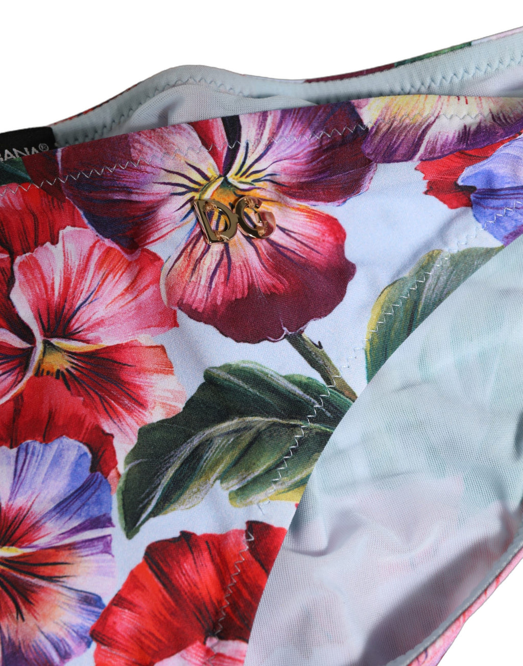 Dolce & Gabbana Multicolor Floral Swimsuit Bikini Bottom Swimwear
