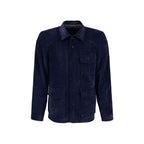 Autore Blue Polyester Full-Length Jacket