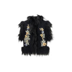 Fendi Black Wool Oves Aries Sleeveless Jacket
