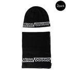 Armani Exchange Black Marabou Scarf