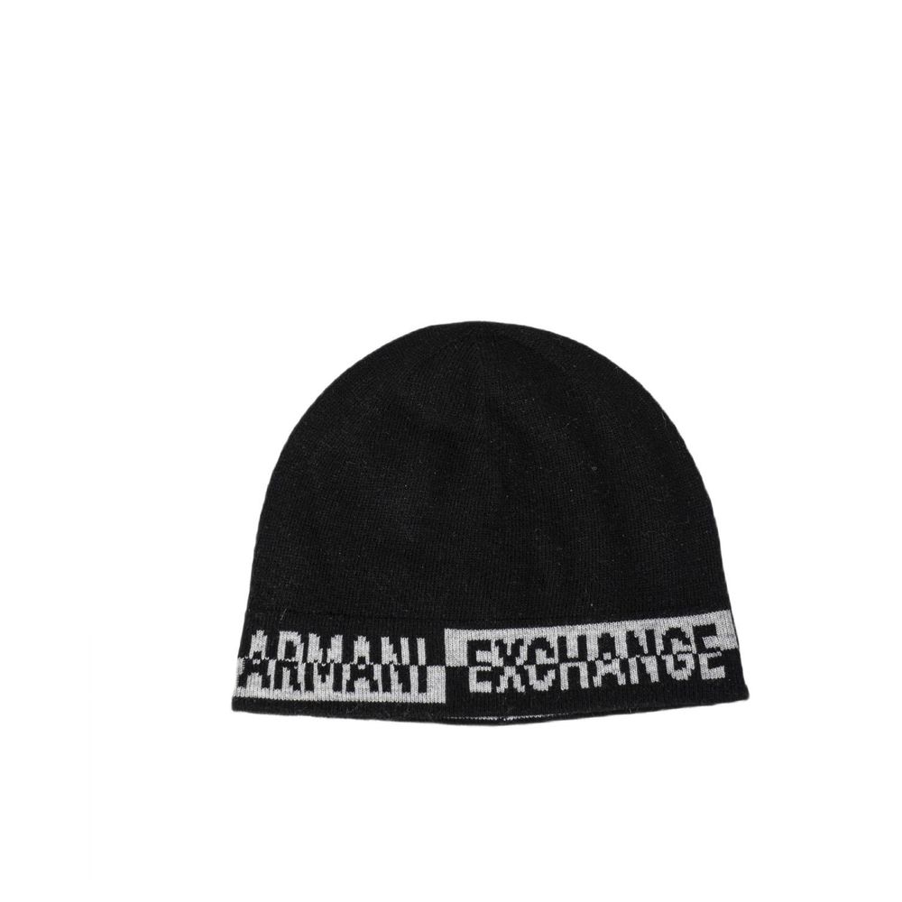 Armani Exchange Black Marabou Scarf