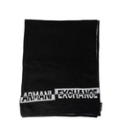 Armani Exchange Black Marabou Scarf