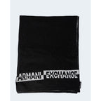 Armani Exchange Black Marabou Scarf