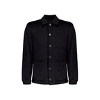 Autore Black Wool Full-Length Jacket