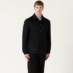 Autore Black Wool Full-Length Jacket