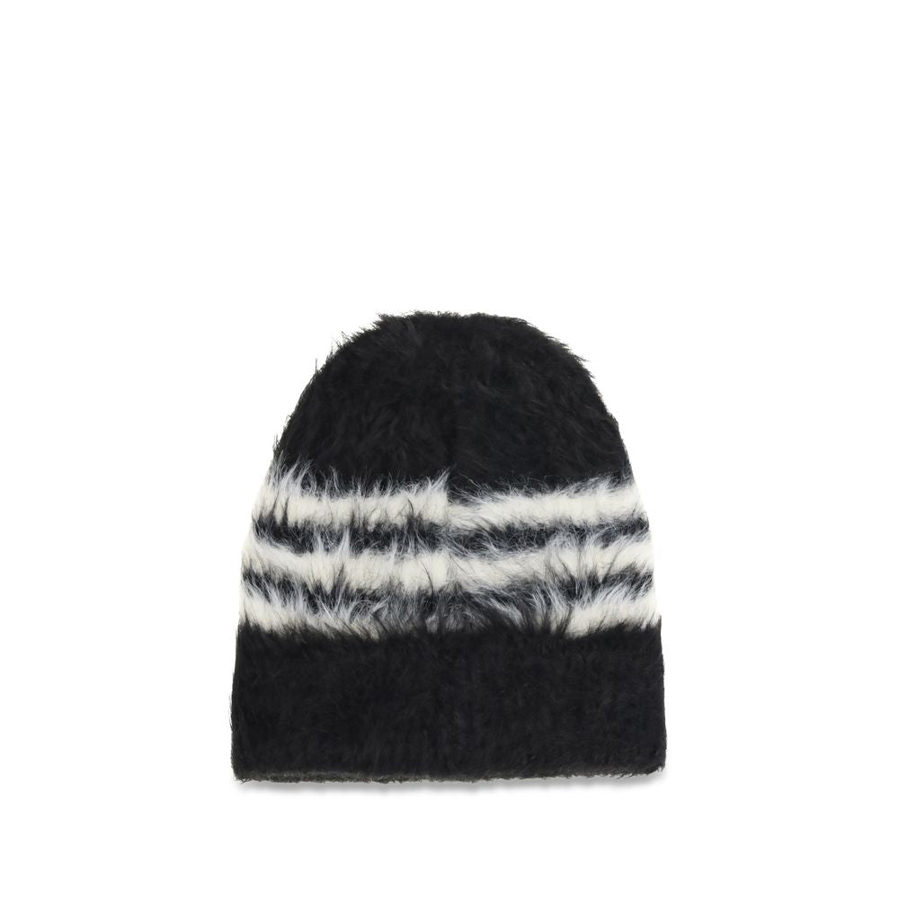 Y-3 Black Recycled Polyamide Beanie