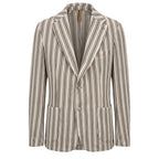 Roberto Pepe Luxury Beige Cotton Men Jacket