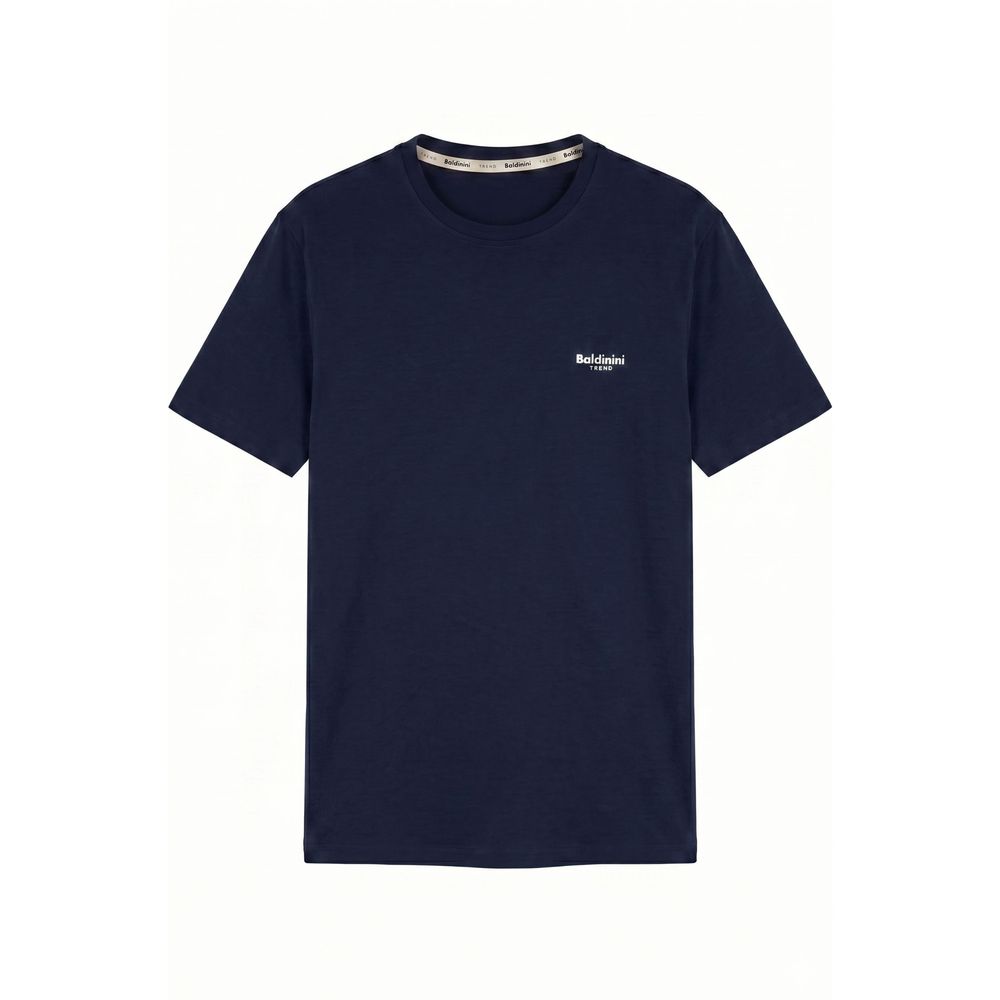 Baldinini Trend Blue Cotton Men T-shirt