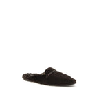 Brunello Cucinelli Brown Fur Ballet Flats