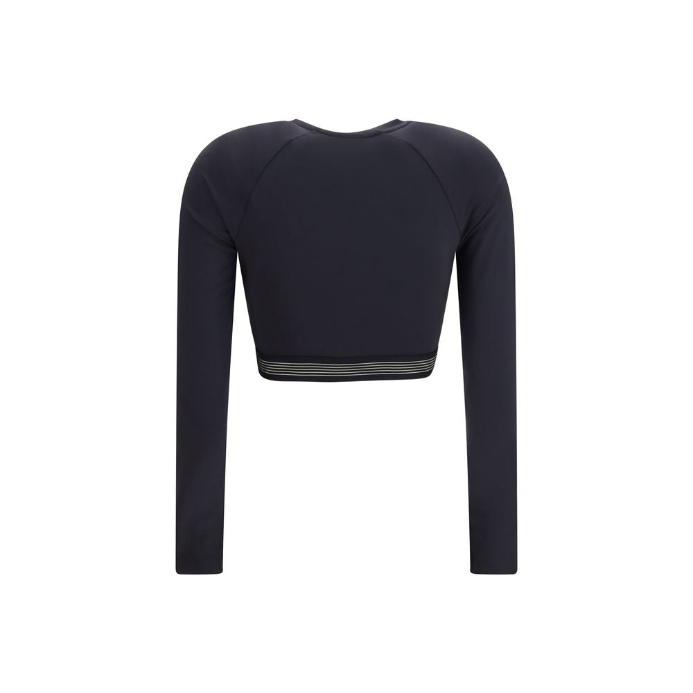 New Balance Black Recycled Polyester Sweatshirt