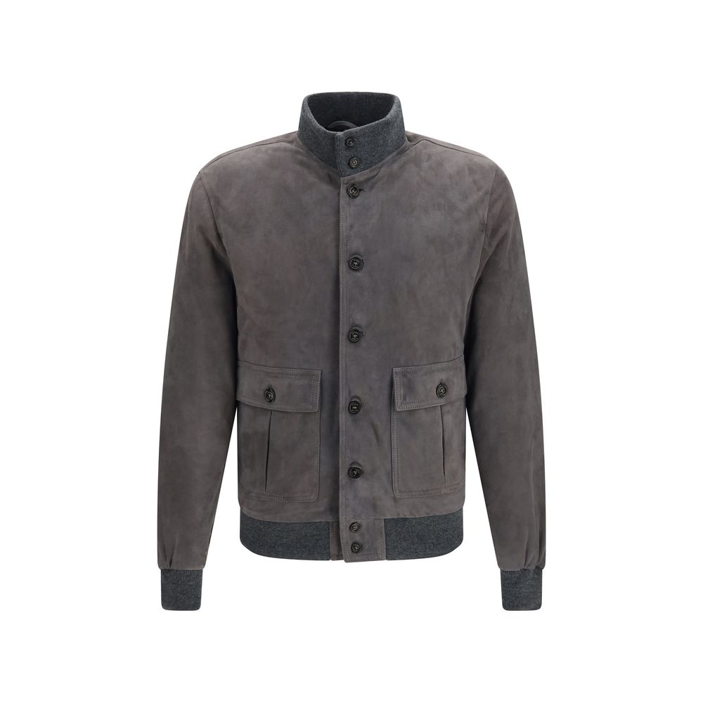 Valstar Brown Calf Leather Bos Taurus Bomber