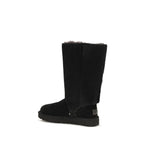 UGG Black Suede Leather Lace-Up Boots