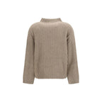 Brunello Cucinelli Beige Wool Oves Aries Turtleneck