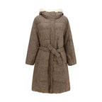 Brunello Cucinelli Brown Wool Oves Aries Coat