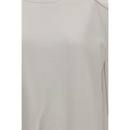 Brunello Cucinelli White Cotton Sweatshirt