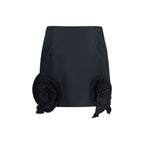 Blumarine Black Polyester Mini Skirt